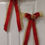 Miniature : Gold and Red Holiday T Bows – Elegant Holiday Decor for Every Space