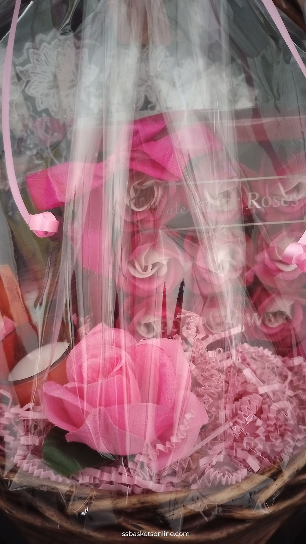 Thumbnail: Rose Spa Gift Basket – Luxurious Pampering Gift with Rose Bath & Soap Flowers