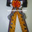 Thumbnail: Fun Halloween Pumpkin & Spider Ribbon Bow – Orange, Purple, Black Plaid wi