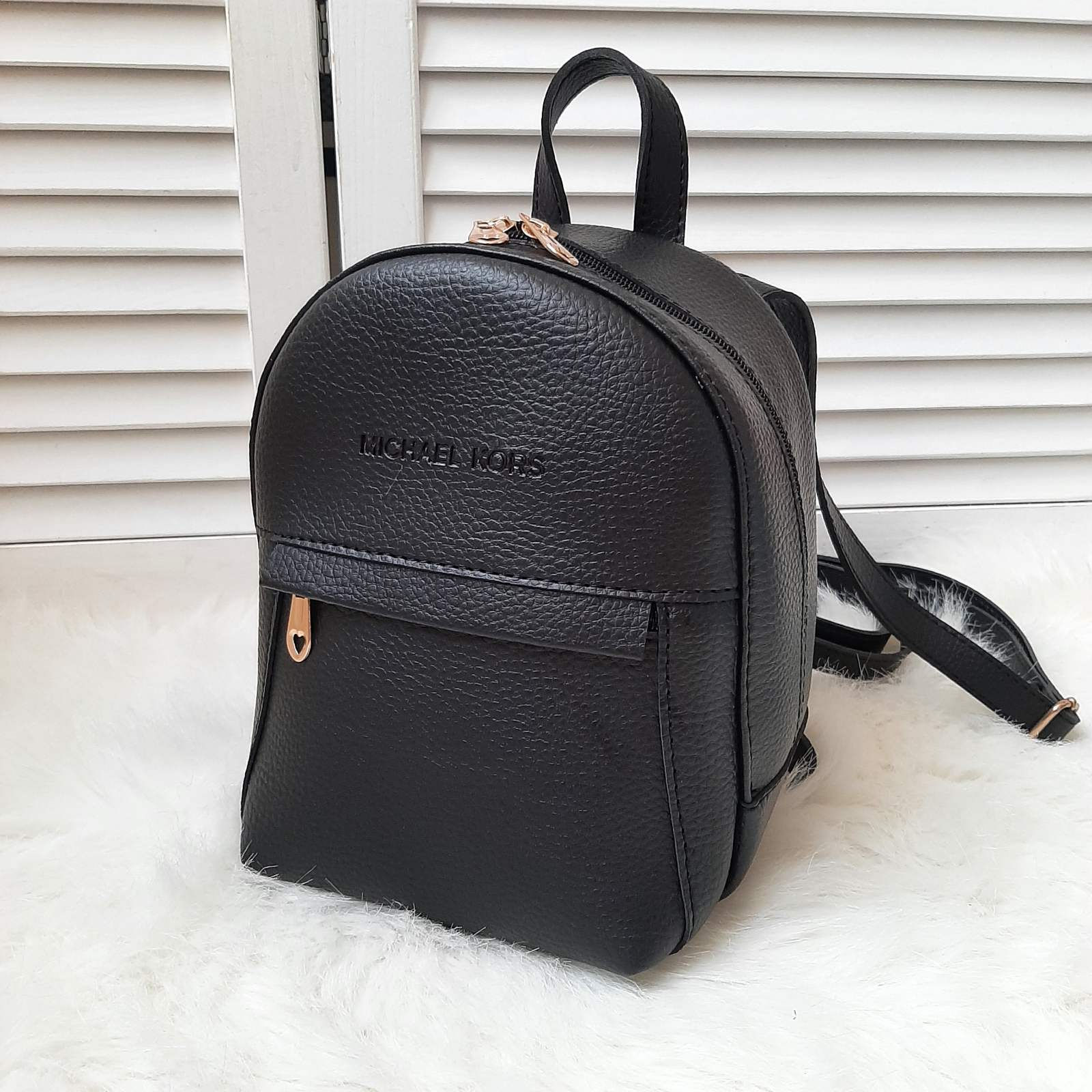 Мини - Рюкзак с логотипом Michael Kors искусственная кожа Чёрный
