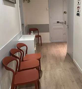salle d'attente du cabinet de naturopathie Paris 15