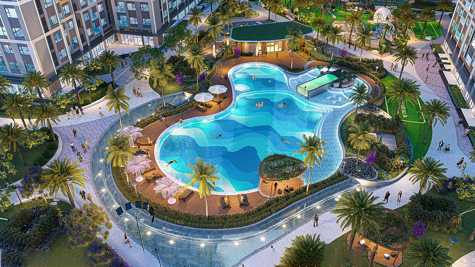 Hệ tiện ích nội khu đẳng cấp lần đầu xuất hiện tạo ra chuỗi trải nghiệm đắt giá đúng chuẩn thành phố biển nghỉ dưỡng Malibu