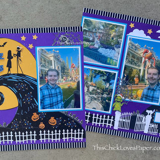 🎶 What’s This? What’s This?! Scrappin' Disney Magic: The Nightmare Before Christmas Layout! 🎶