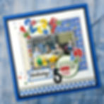 COPYCAT OF FEATURED ARTWORK FOR CTMH "LETS PARTY" FOR A BOY TURNING 5 YEARS OLD