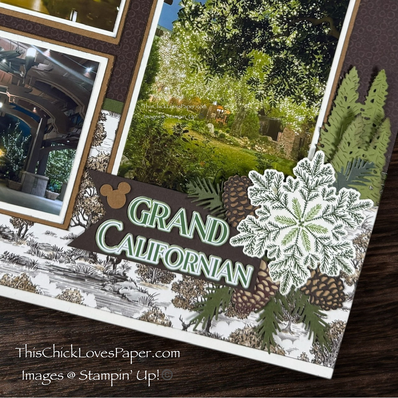 🏨 Midnight Explorer: A 12x12 Disney-Inspired Grand Californian Hotel Scrapbook Layout