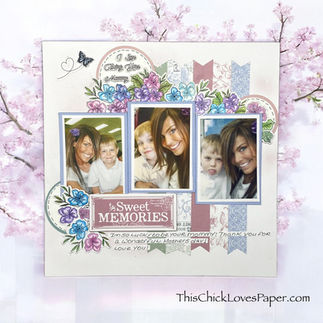 🌸 A Mother’s Day Scrapbook Layout That Tugs at the Heartstrings 💕✨