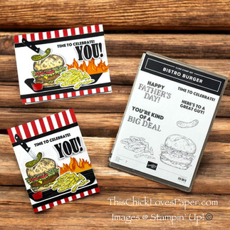 🍔You’re Flippin’ Awesome!– Handmade Thank-You Cards with Bistro Burger-Joint Flair!