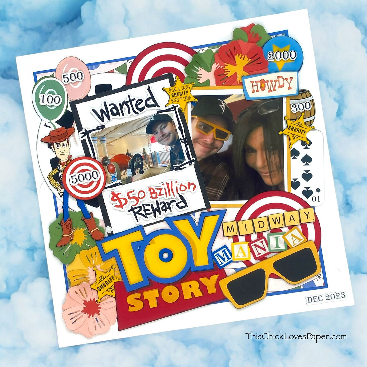 Disney Toy Story Scrapbook Layout Crafting With My Little Man