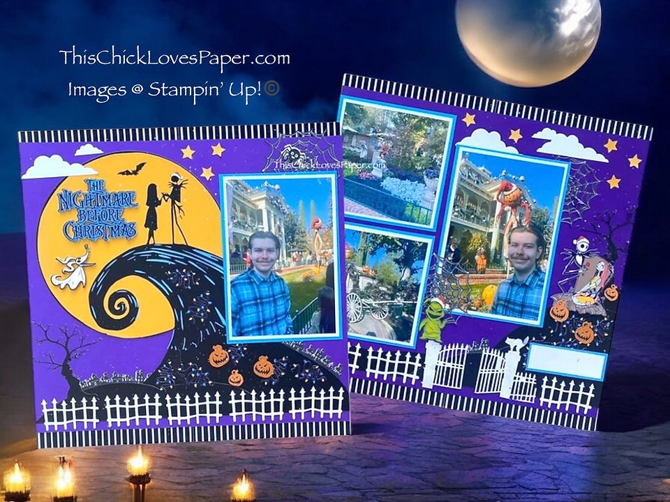 🎶 What’s This? What’s This?! Scrappin' Disney Magic: The Nightmare Before Christmas Layout! 🎶