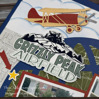 Disney Adventure Scrapbook Layout: Capturing Magic at Grizzly Peak Airfield!