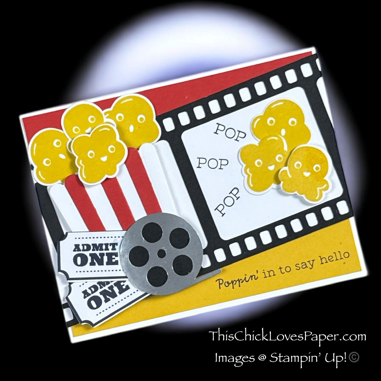 🎬 Poppin’ By with a Popcorn-Packed Card That Steals the Show! 🍿✨