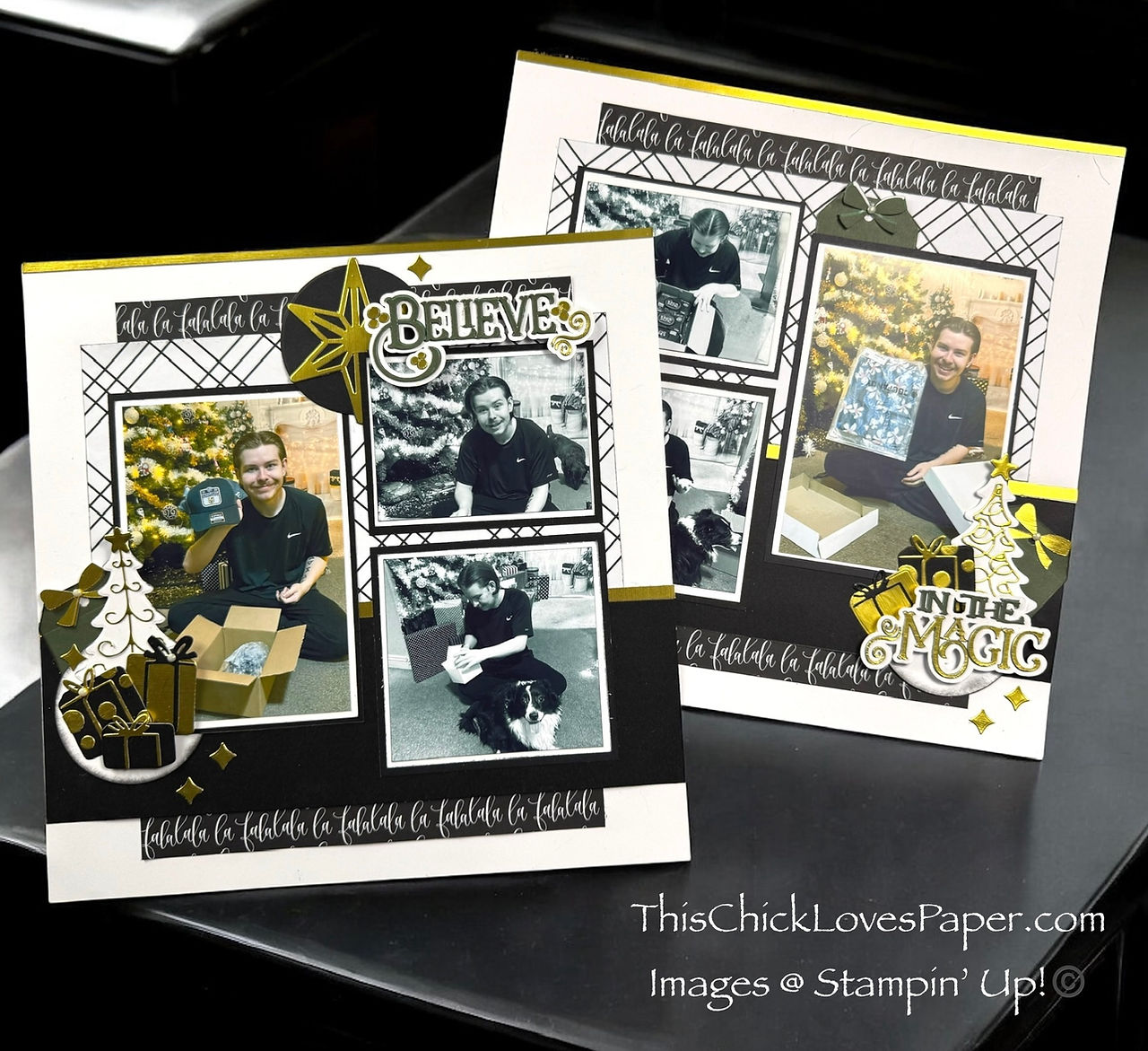 💫 Believe in the Magic – 8 Design Tips for Taming Bold Paper in a Clean Christmas Scrapbook Layout 💫