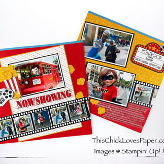Now Showing: A Hollywood Land Disney Scrapbook Layout That Deserves a Standing Ovation!