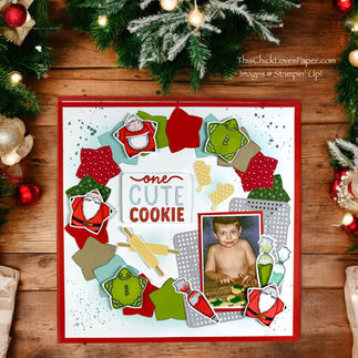 Need Holiday Scrapbook Inspiration? See How This Cookie Decorating Layout Comes Together!