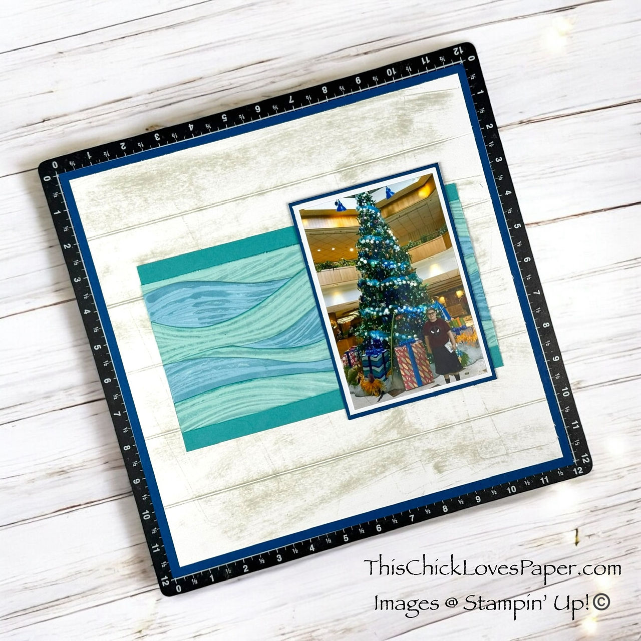 Aligning the wave panel and photo perfectly was the first step