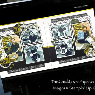 💫 Believe in the Magic – 8 Design Tips for Taming Bold Paper in a Clean Christmas Scrapbook Layout 💫