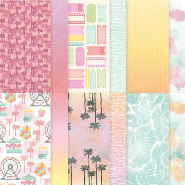 BEACH BOARDWALK 12" X 12" (30.5 X 30.5 CM) DESIGNER SERIES PAPER