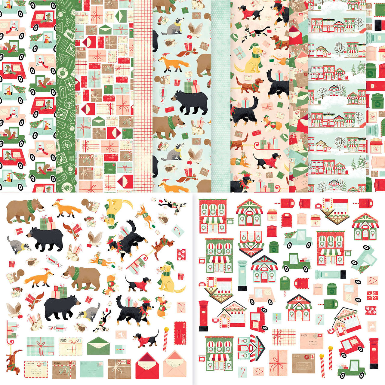NORTH POLE DELIVERY 12" X 12" (30.5 X 30.5 CM) SPECIALTY DESIGNER SERIES PAPER