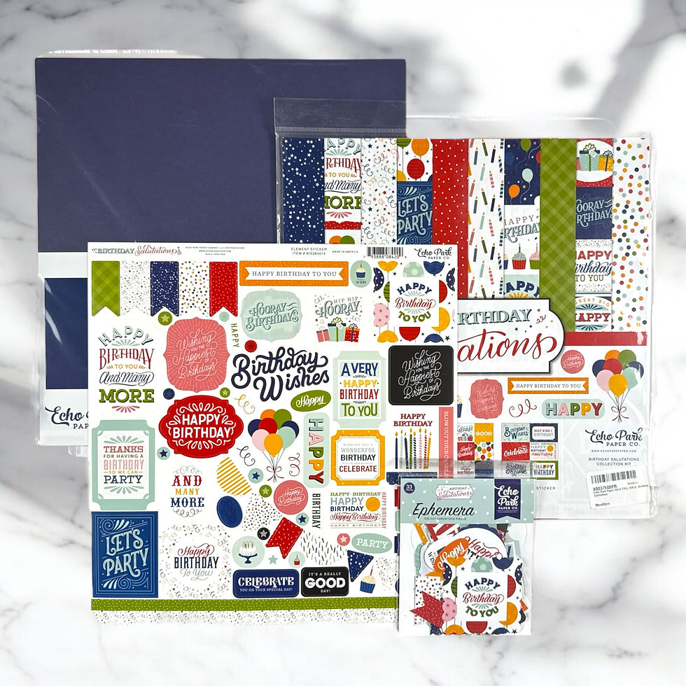 Echo Park Birthday Salutations Curated Bundle