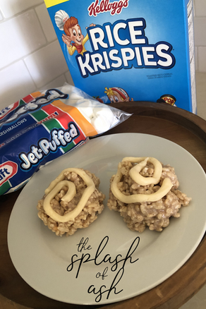 Cinnamon Roll Rice Krispie Treats