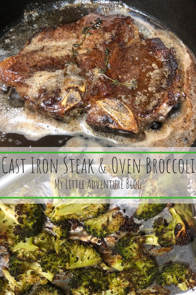 CastIron Steak & Oven Broccoli