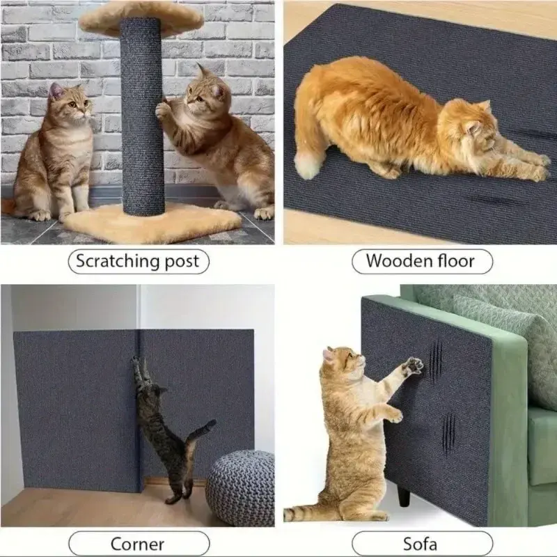 Miniatura: 40x300cm Cat Scratcher Sofa Protector Cats Scratcher Pad Board Protection Trimma