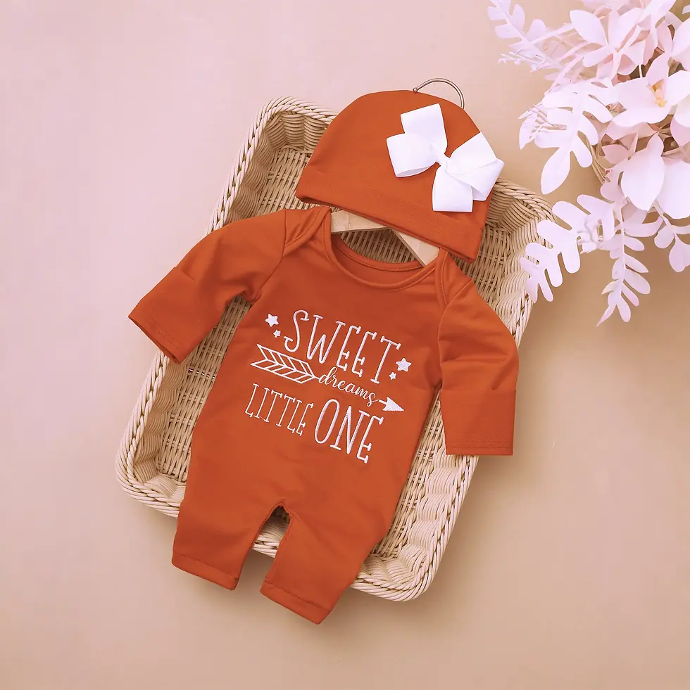 Miniatura: Baby Letter Print Outfit – Soft & Stylish