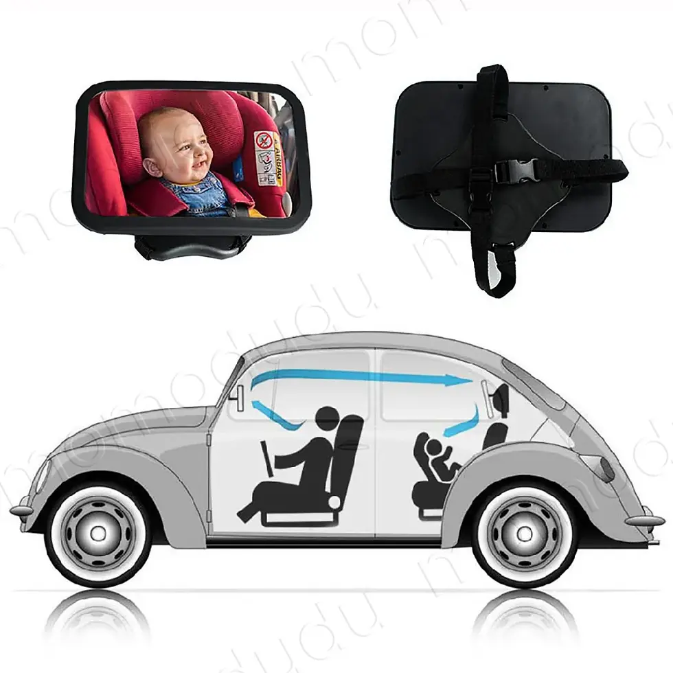 Miniatura: Wide Baby Car Mirror Headrest Mounted Safety Observation Mirror Reverse