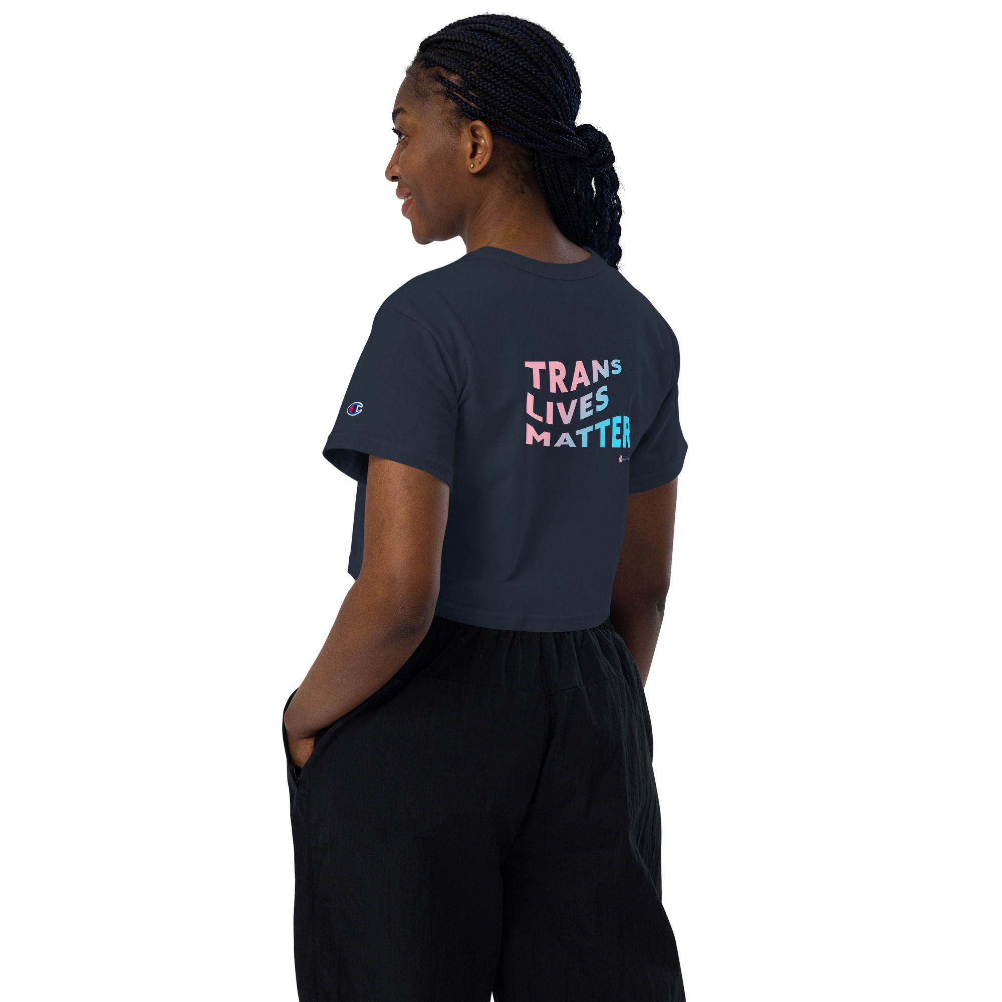 Trans Lives Matter Crop Top