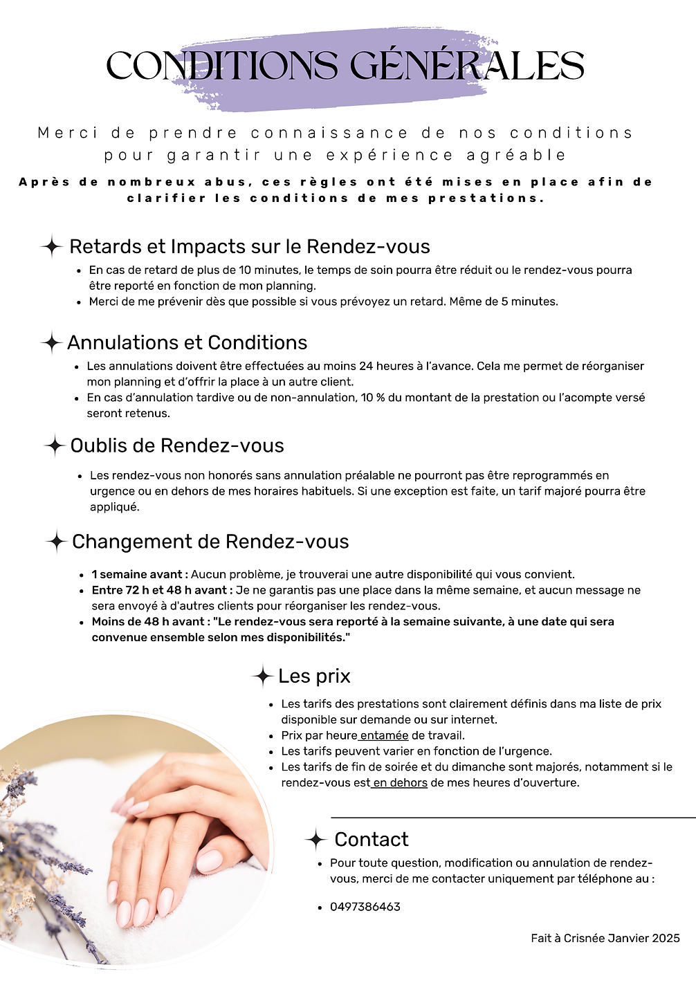 Lavande Violet Elégant Institut de Beauté Ongles Flyer (1).png