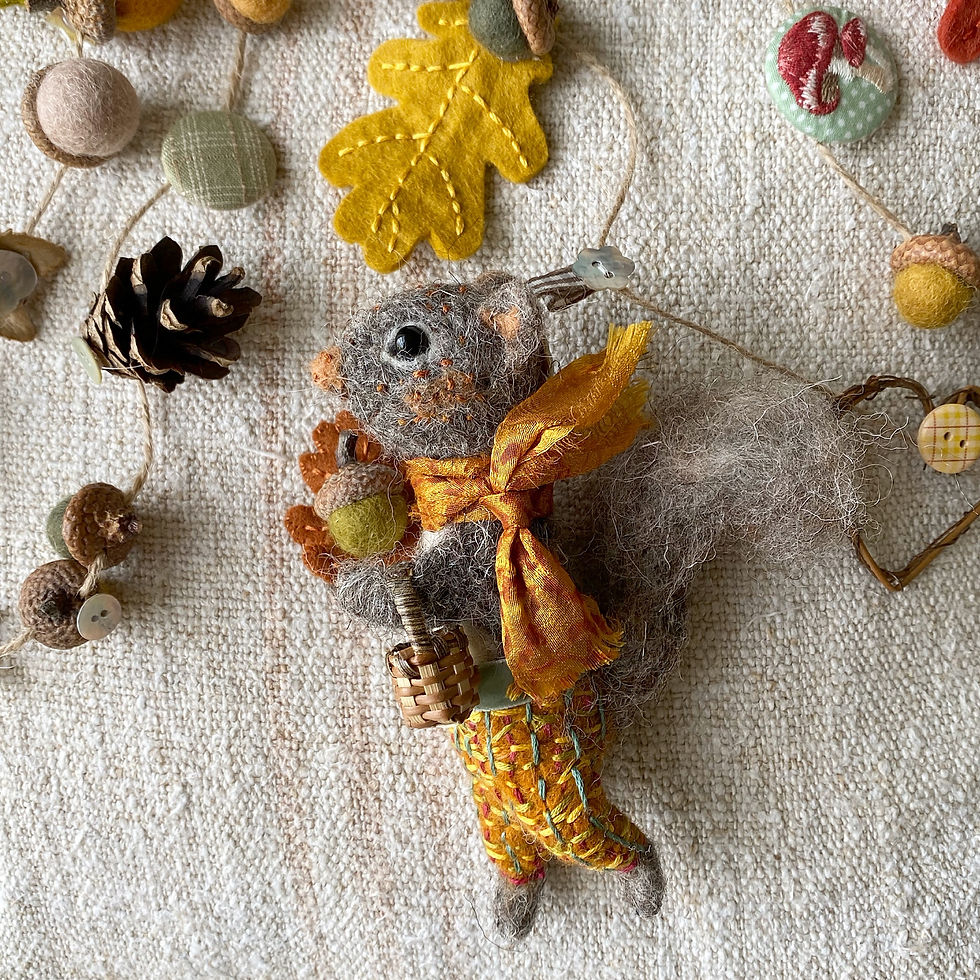 Thumbnail: Autumn garland ... Cedric squirrel