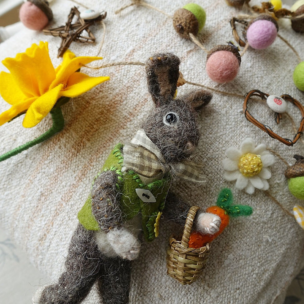 Thumbnail: Easter bunny garland ... Alfie