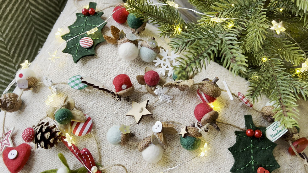 Thumbnail: Christmas garland ... Bing the snowman