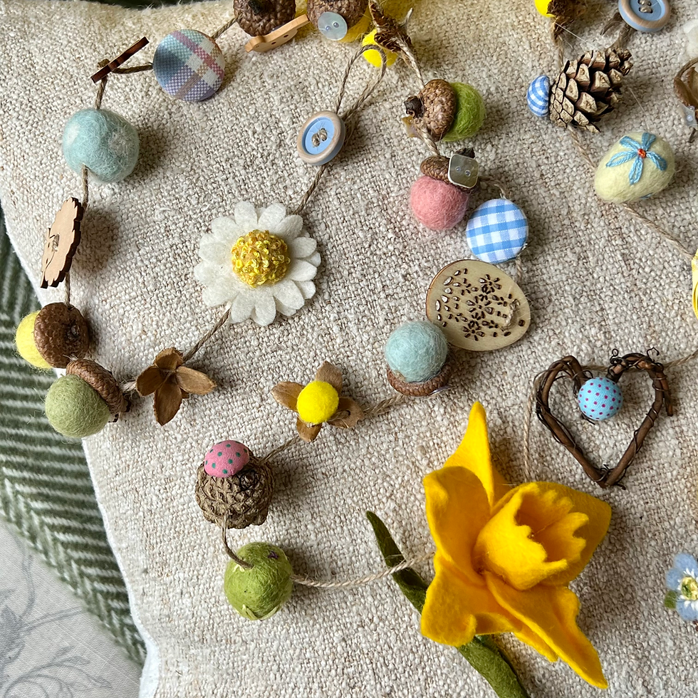 Thumbnail: Easter garland ... Parsley bunny