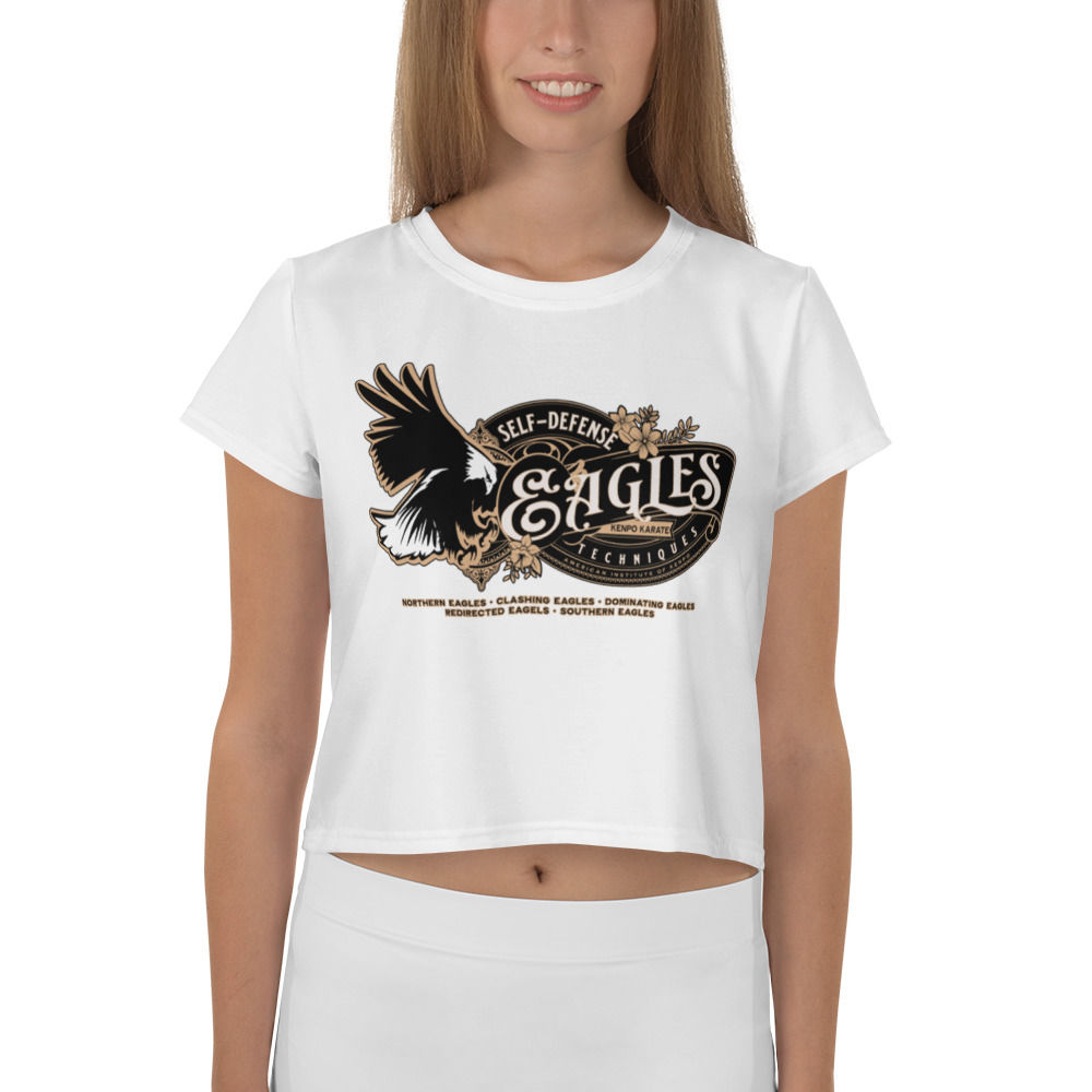 Eagles EPJ: Women's Crop Tee White