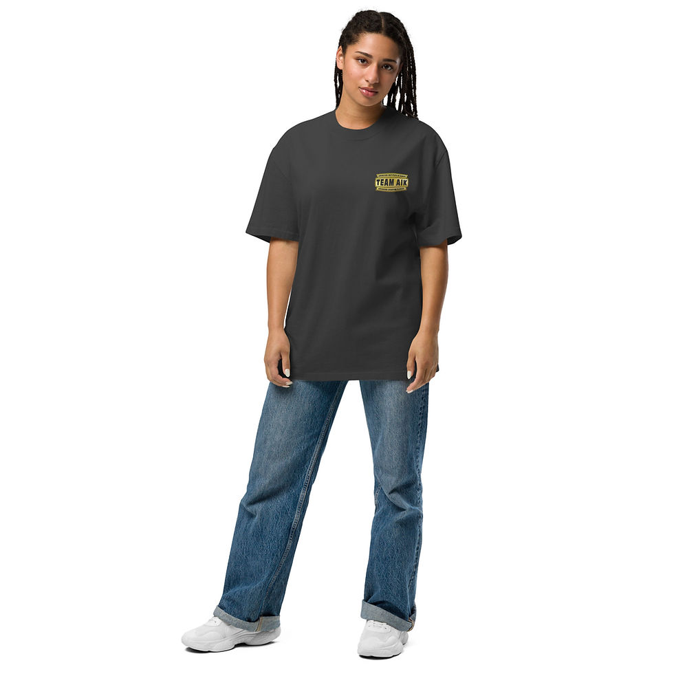 Thumbnail: Advanced Sparring Golden Shield: Oversized Faded T-Shirt