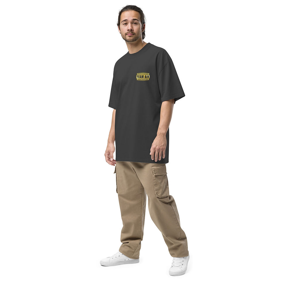 Thumbnail: Advanced Sparring Golden Shield: Oversized Faded T-Shirt