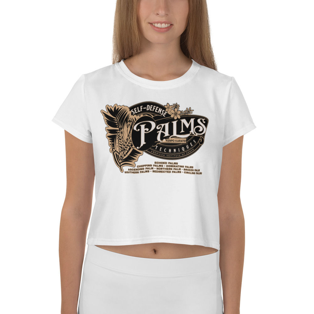 Palms EPJ: Women's Crop Tee White