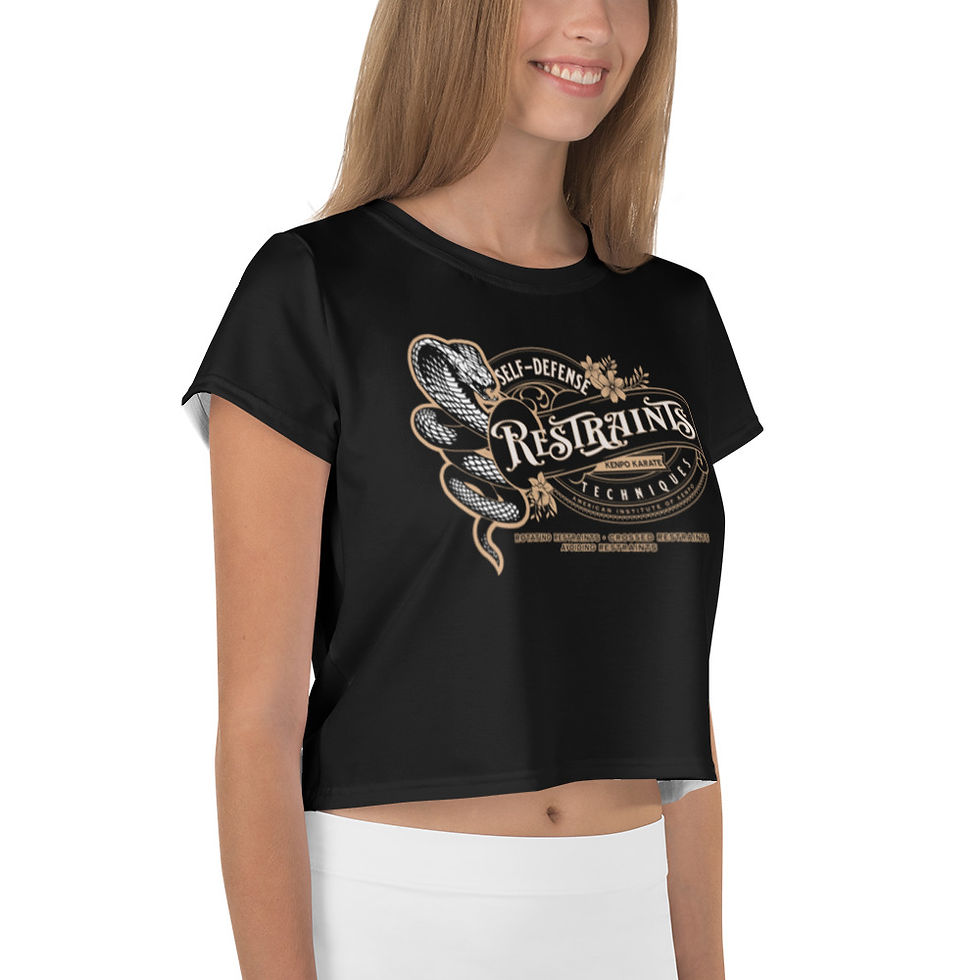 Thumbnail: Restraints EPJ: Women's Crop Tee Black
