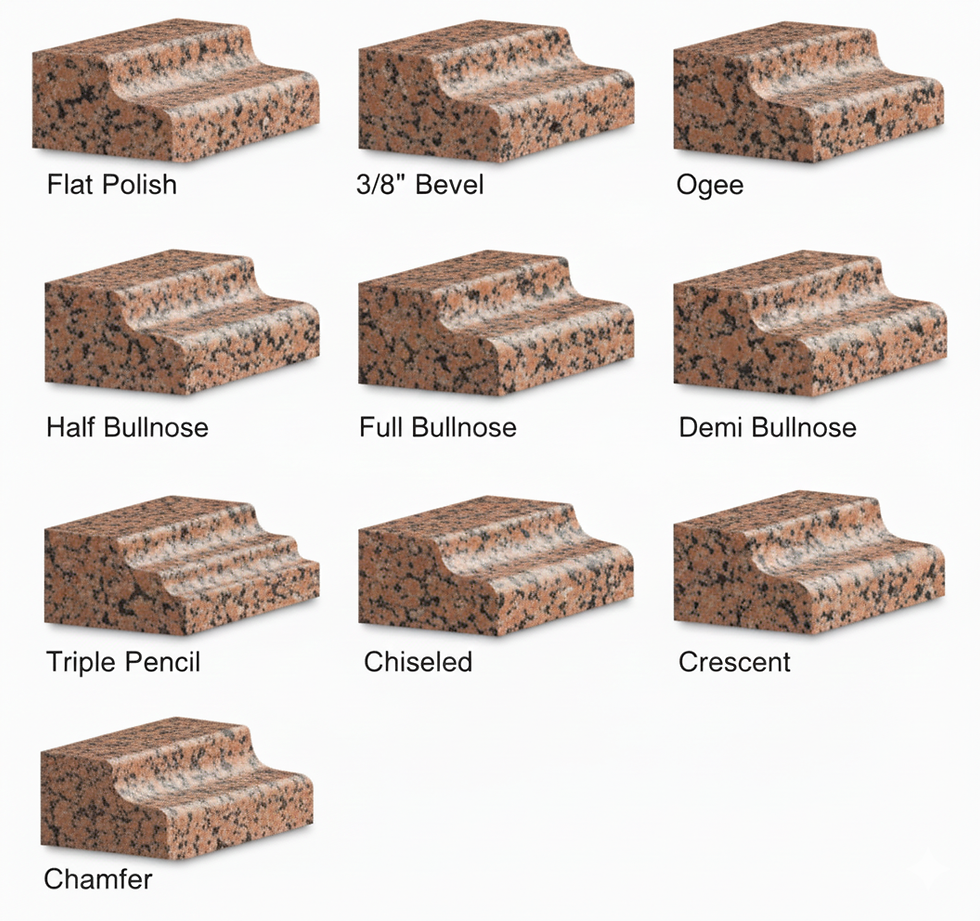 Edge Profiles - Egyptian Granite