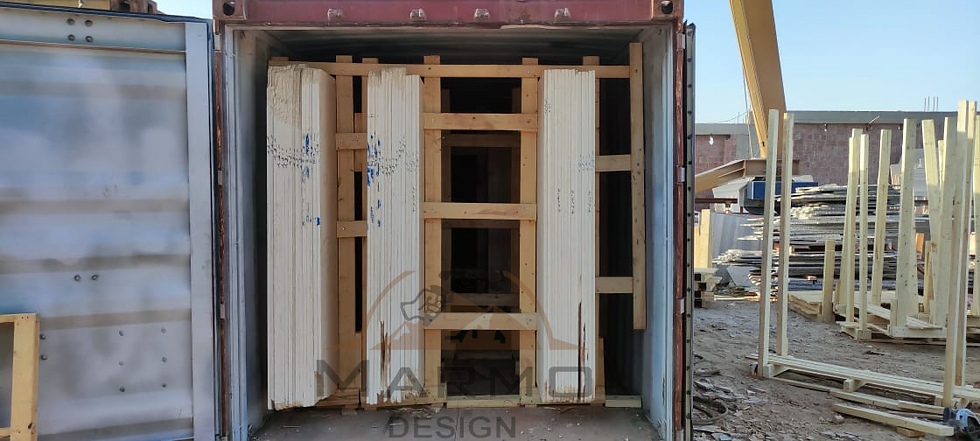 Slabs Packed in Wooden Bundles