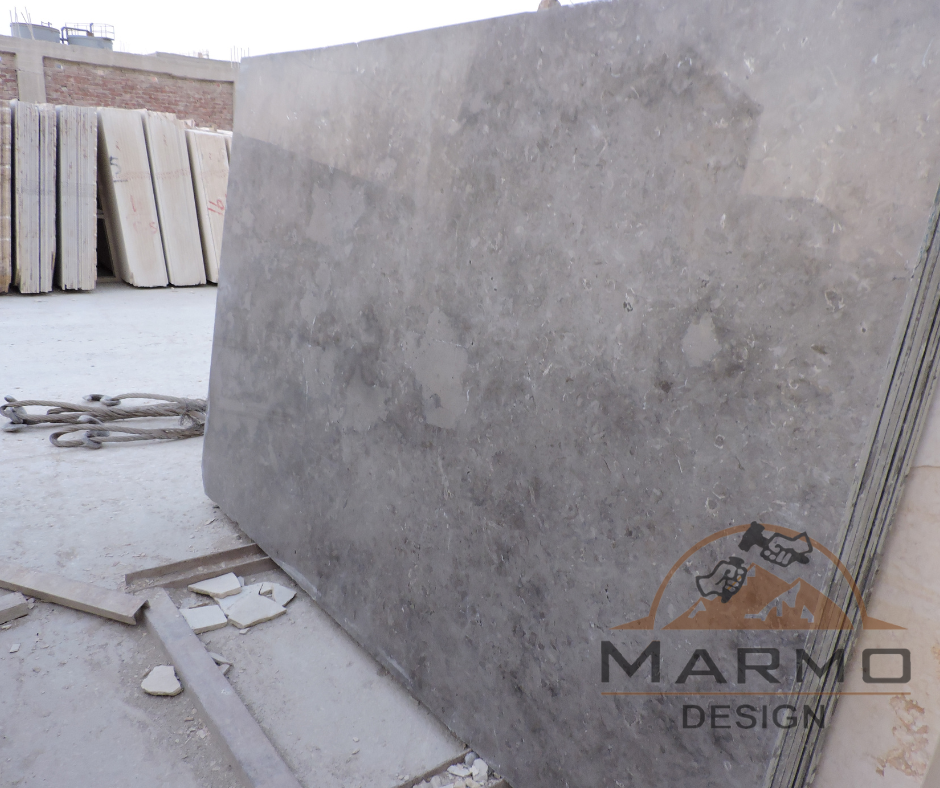 Melly Grey Fossils Egyptian Limestone - Polished Slabs