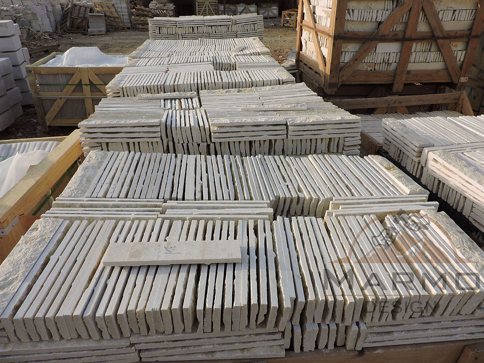 Sunny Menia Egyptian limestone | Split Face Wall Tiles