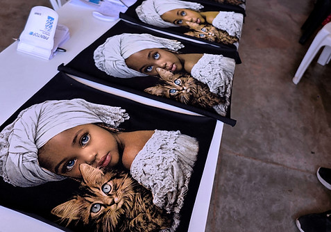 Estampados fotorealista de los alumnos
