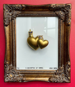 A-Coronation-Of-Hearts-by-Steve-Yeates-bas-relief-sculpture-box-frame-UK