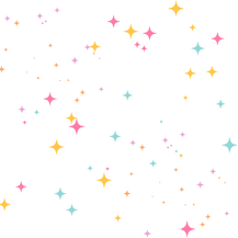 Pastel star confetti background with a dreamy, whimsical design for kids