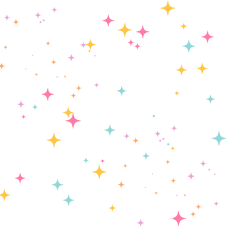 Pastel star confetti background with a dreamy, whimsical design for kids