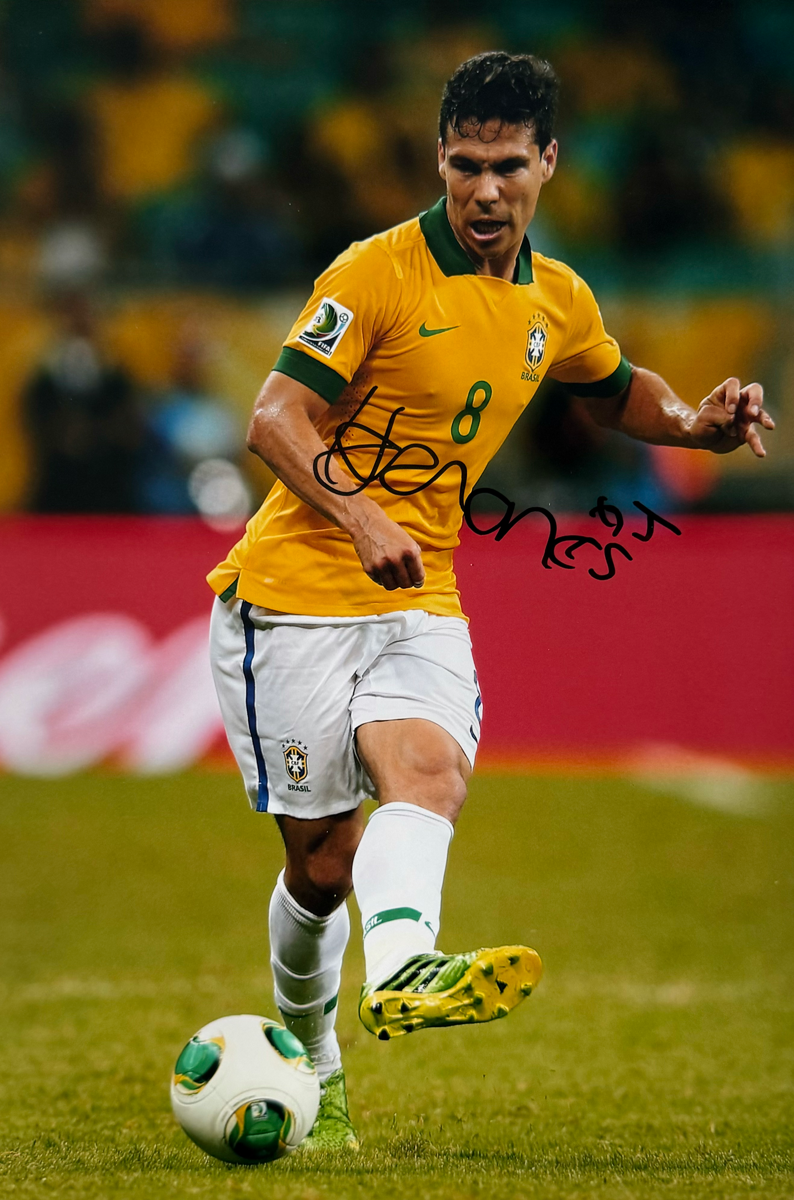 Hernanes Signed Brazil A4 Photo