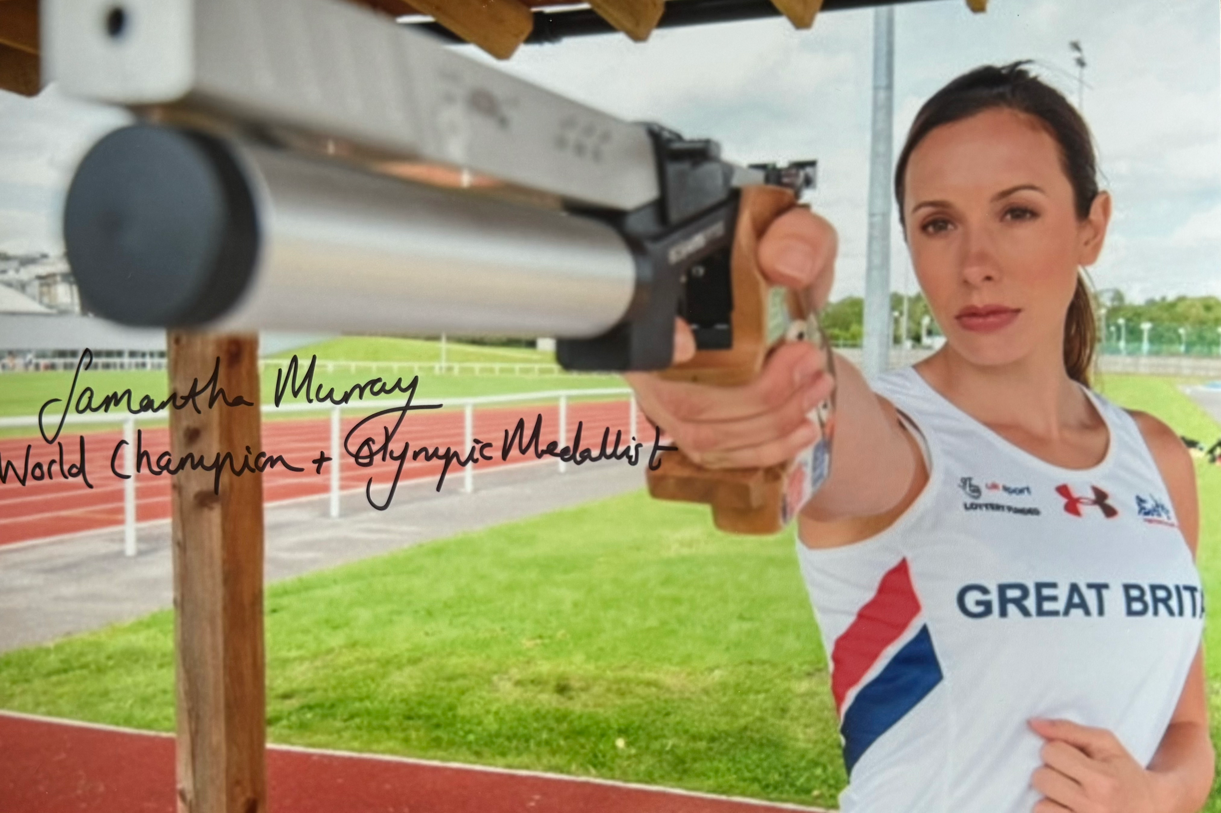 Samantha Murray Signed A4 Modern Pentathlete Photo (5)