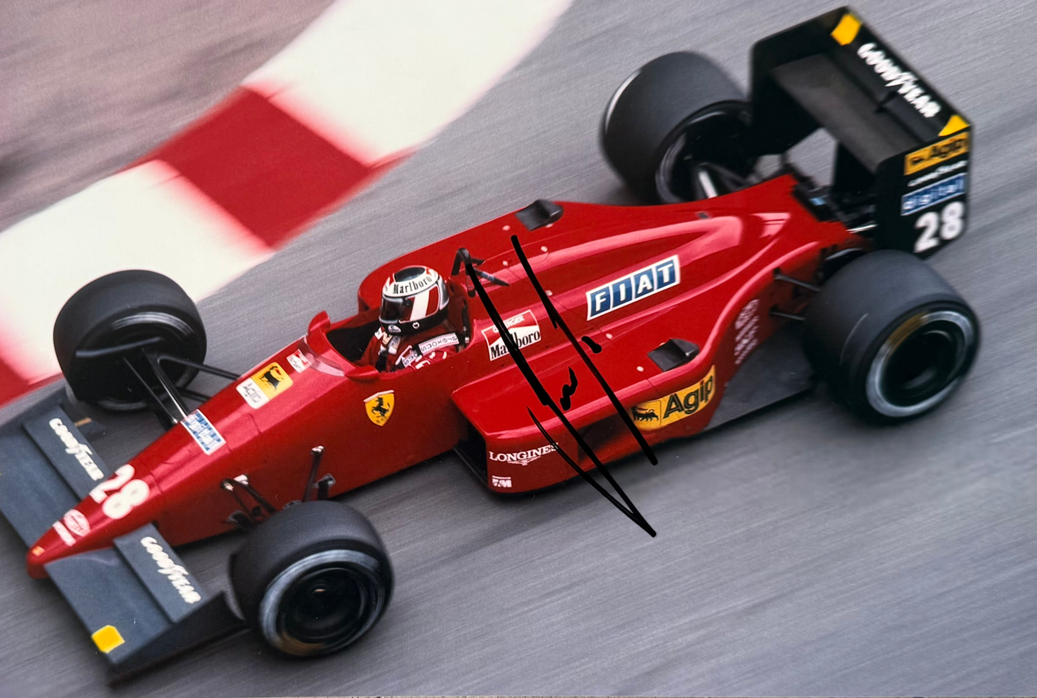 Gerhard Berger Signed Formula One A4 Photo (3)